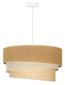 Duolla - Lustr na lanku YUTE TRIO 1xE27/15W/230V pr. 45 cm hnědá/šedá/béžová
