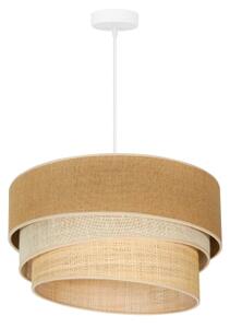 Duolla - Lustr na lanku YUTE TRIO 1xE27/15W/230V pr. 45 cm hnědá/šedá/béžová