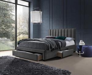 Manželská postel 160 cm Glen 160 (šedá) (s roštem a úl. prostorem). 1007998