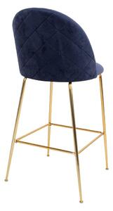 Modrá Barová židle Lausanne 60 × 55 × 108 cm HOUSE NORDIC