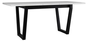 Rozkládací stůl Elarno 80 x 140/180 II, Barva dřeva: bílá-L, Barvy nožiček: černý kov Mirjan24 5903211234682