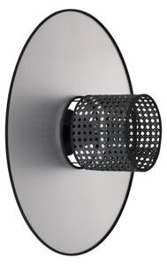 Duolla - Nástěnné svítidlo TOKYO RATTAN 1xE27/15W/230V pr. 50 cm stříbrná/černá