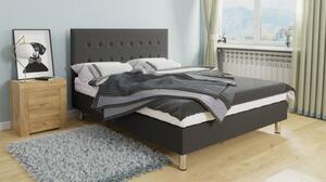 Čalouněná manželská postel 160x200 NECHLIN 3 - šedá