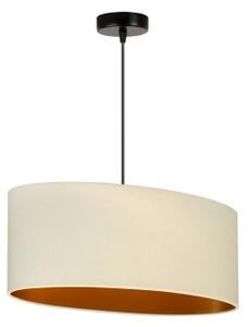 Duolla - Lustr na lanku OVAL VEGAN 1xE27/15W/230V krémová