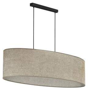 Duolla - Lustr na lanku OVAL 2xE27/15W/230V hnědá