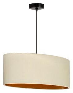 Duolla - Lustr na lanku OVAL VEGAN 1xE27/15W/230V krémová