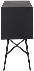 Černá mangová komoda Richmond Rostelli 150 x 40 cm