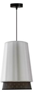 Duolla - Lustr na lanku BELL SHINY 1xE27/15W/230V pr. 25 cm stříbrná/černá