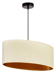 Duolla - Lustr na lanku OVAL VEGAN 1xE27/15W/230V krémová