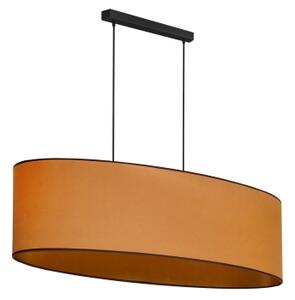 Duolla - Lustr na lanku OVAL VEGAN 2xE27/15W/230V hnědá