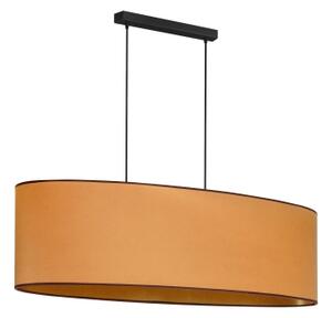 Duolla - Lustr na lanku OVAL VEGAN 2xE27/15W/230V hnědá