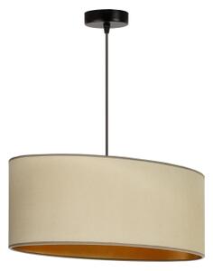 Duolla - Lustr na lanku OVAL VEGAN 1xE27/15W/230V béžová