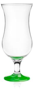 GLASMARK Koktejlová sklenice - 420ml, zelený podstavec