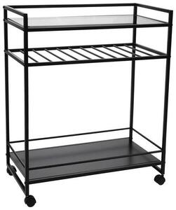 SERVÍROVACÍ VOZÍK, černá, 70/37/86 cm XXXL, Online Only