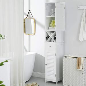 VASAGLE Koupelnová skříňka - bílá - 32x30x170 cm