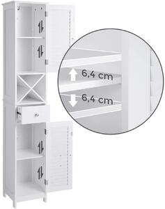 VASAGLE Koupelnová skříňka - bílá - 32x30x170 cm