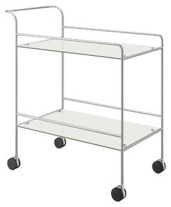 SERVÍROVACÍ VOZÍK, barvy nerez oceli, 76/44/84 cm Zack, Online Only
