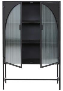 VITRÍNA, černá, 95/145/35 cm MID.YOU - Kredence a vitríny, Online Only