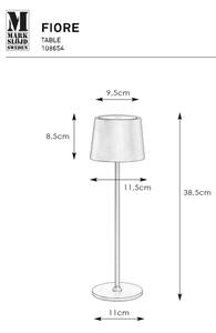 Markslöjd 108654 - LED Stmívatelná nabíjecí lampa FIORE LED/2W/5V IP44 38cm bílá
