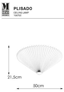 Markslöjd 108702 - Stropní svítidlo PLISADO 3xE14/40W/230V pr. 50 cm bílá