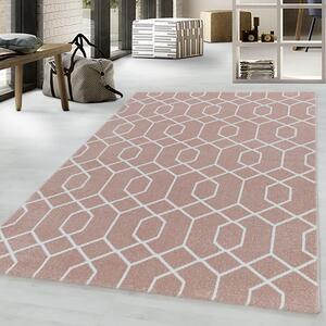 Kusový koberec Efor 3713 rose 80x250 cm