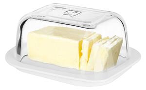 GLASMARK Skleněná dóza na máslo (máslenka) s plastovým táckem
