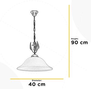 ONLI - Lustr na řetězu MIRA 1xE27/22W/230V pr. 40 cm