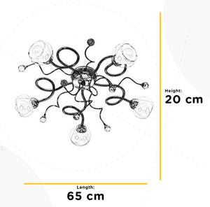 ONLI - Přisazený lustr WENDY 5xE14/6W/230V lesklý chrom