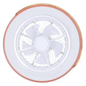 Brilagi - LED Stmív. svítidlo s ventilátorem LED/38W/230V 50 cm růžová/dub +DO