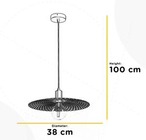 ONLI - Lustr na lanku GOLDEN 1xE27/22W/230V zlatá/černá