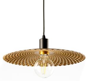 ONLI - Lustr na lanku GOLDEN 1xE27/22W/230V zlatá/černá