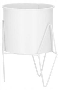 Květináč se stojanem 22 cm SPRINGOS GA0163 bílý