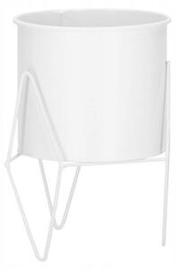 Květináč se stojanem 22 cm SPRINGOS GA0163 bílý