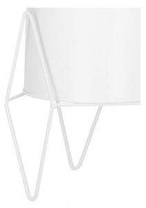 Květináč se stojanem 22 cm SPRINGOS GA0163 bílý