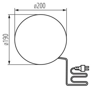Kanlux 45930 - Venkovní lampa STONO 1xE27/15W/230V pr. 20 cm IP65 bílá