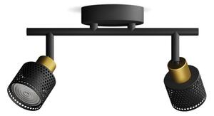 Philips - Bodové svítidlo NIALL 2xGU10/5W/230V černá/mosaz