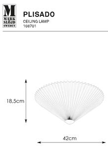 Markslöjd 108701 - Stropní svítidlo PLISADO 3xE14/40W/230V pr. 42 cm bílá