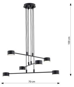 Lustr na lanku MODUS 6xGX53/10W/230V černá