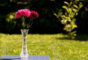 ONTE CRYSTAL Broušená váza na růži 88350, vel. 20,5cm, Klasika