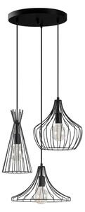 Lustr na lanku MEZOPOTAMYA 3xE27/40W/230V černá