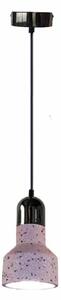 Lustr na lanku TERRAZZO 1xE27/60W/230V pr. 12 cm červená