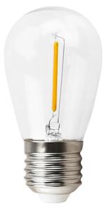 BERGE LED žárovka filament - E27 - 1W - teplá bílá