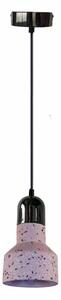 Lustr na lanku TERRAZZO 1xE27/60W/230V pr. 12 cm červená