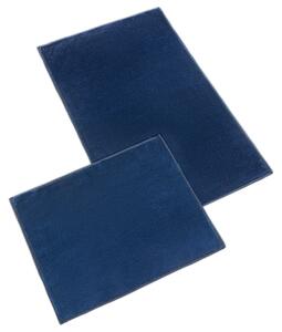 Bellatex koupelnové předložky BANYGOLD bez výkroje sada 60x100, 60x50 cm Tmavě modrá
