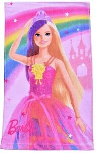 Carbotex Dětský froté ručník Barbie Růžový Svět 30x50 cm