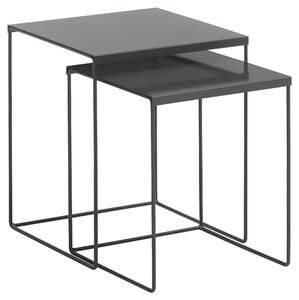 SADA ODKLÁDACÍCH STOLKŮ, černá, kov, 38/38/45 cm Livetastic - Online Only konferenční stolky, Online Only