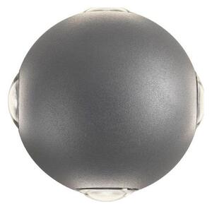 Redo 90500 -LED Venkovní nástěnné svítidlo MILESTONE 4xLED/3W/230V IP54 antracit