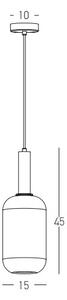 Zambelis 22070 - Lustr na lanku 1xE27/40W/230V pr. 15 cm zlatá
