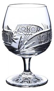 Onte Crystal Bohemia Crystal ručně broušené sklenice na brandy a koňak Kometa 280 ml 2KS