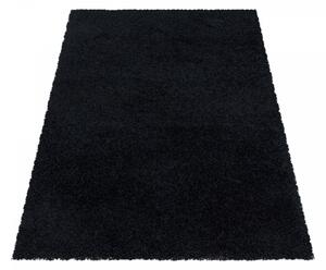 Kusový koberec Sydney Shaggy 3000 black 80x250 cm